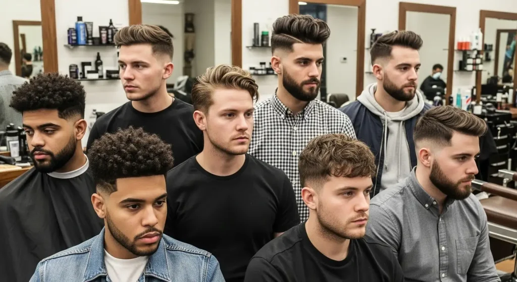 curly hair taper fade