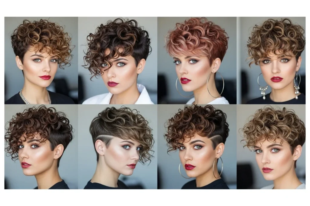 Stylish Curly Pixie Haircuts for Women