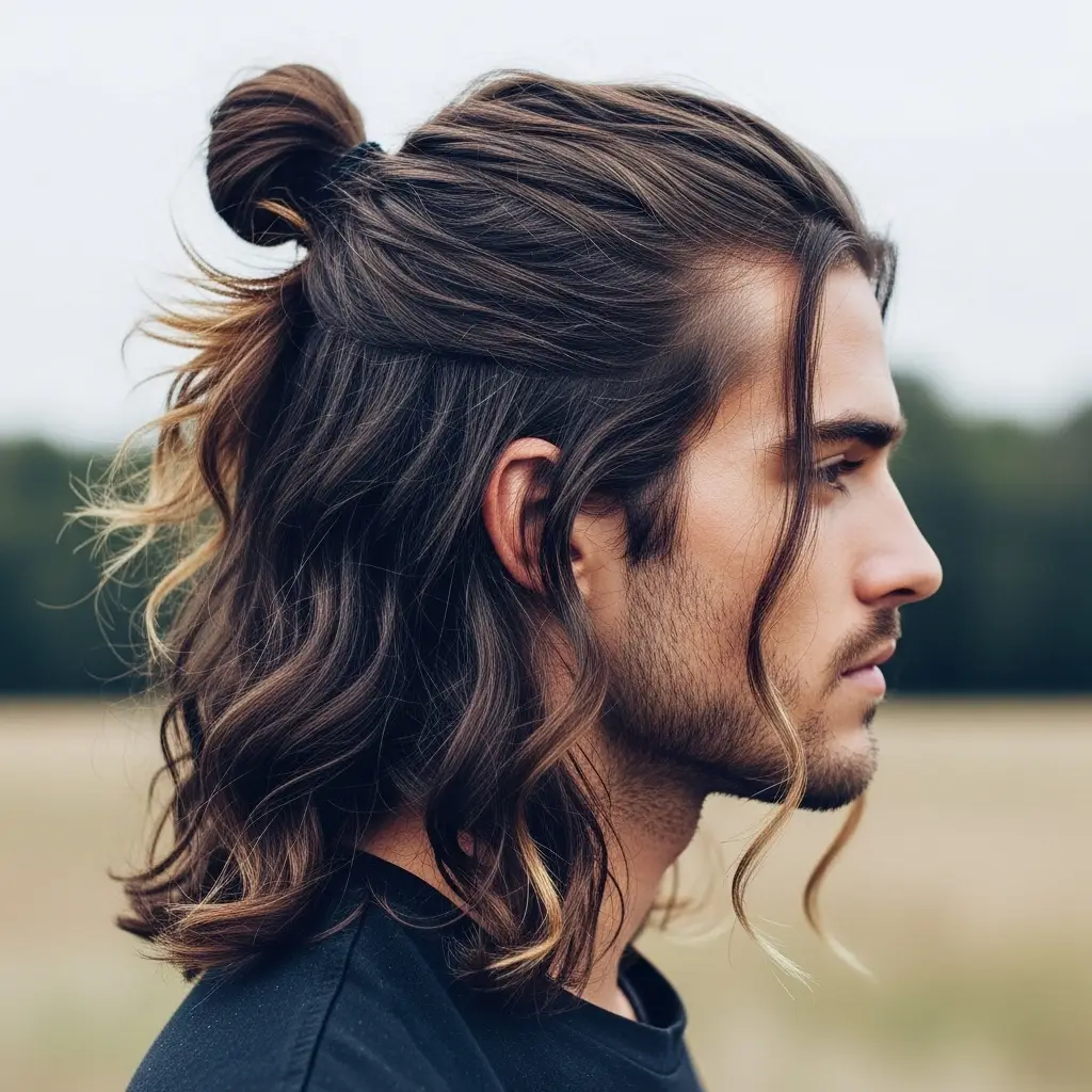 Textured Bun with Waves
