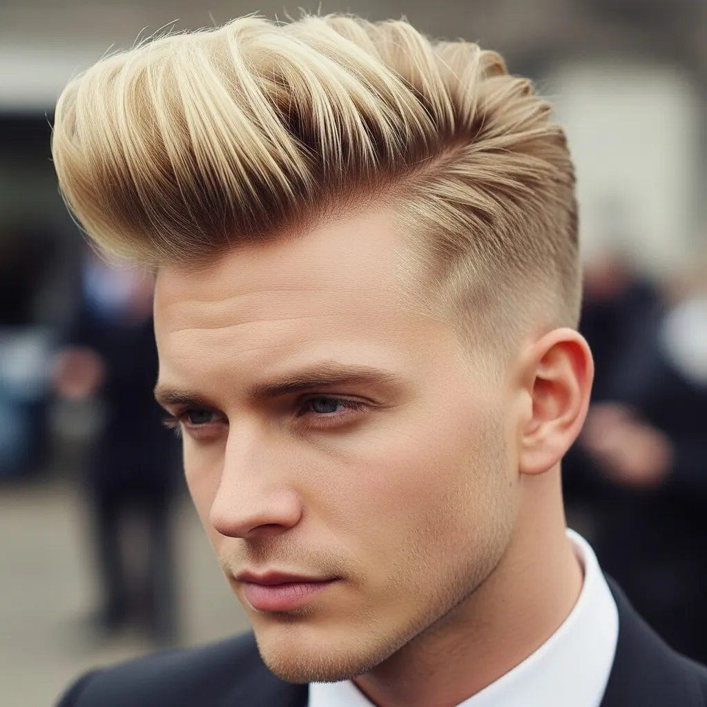 Vanilla Blonde Quiff