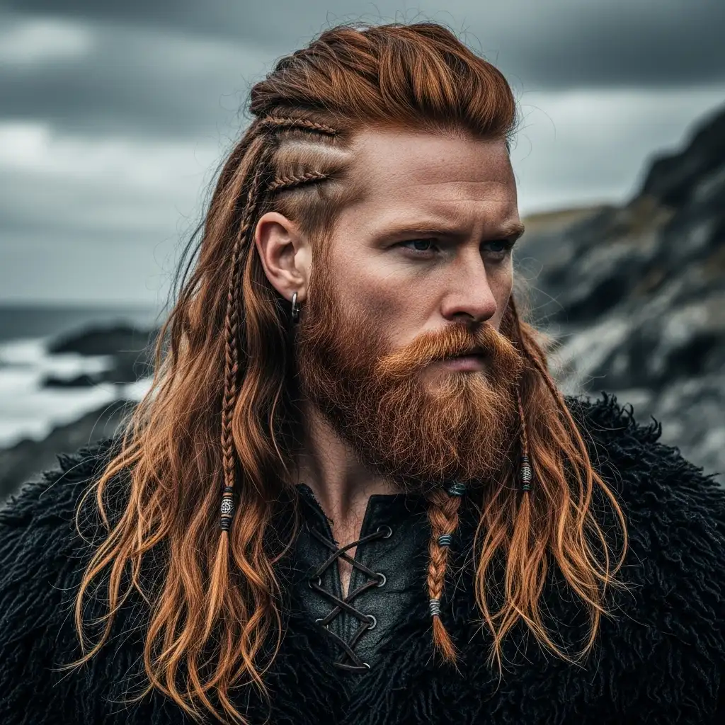 Viking-Inspired Long Hair