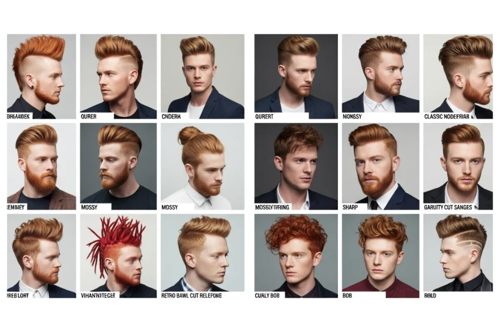 bold hairstyles for men with red hair