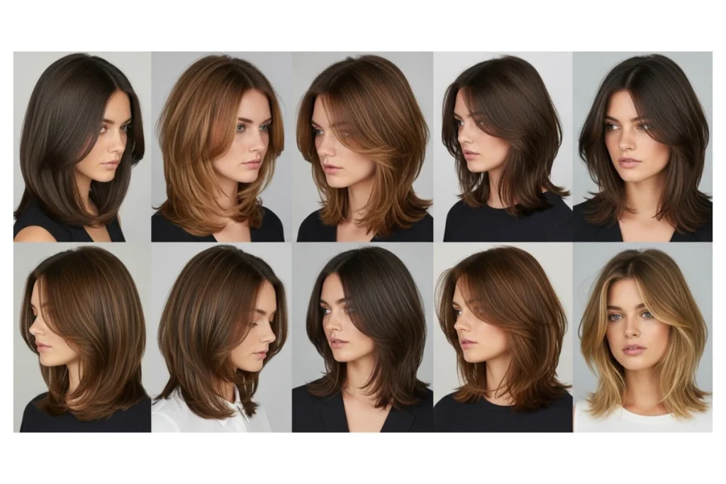 Shoulder-Length Layered Haircuts for Women