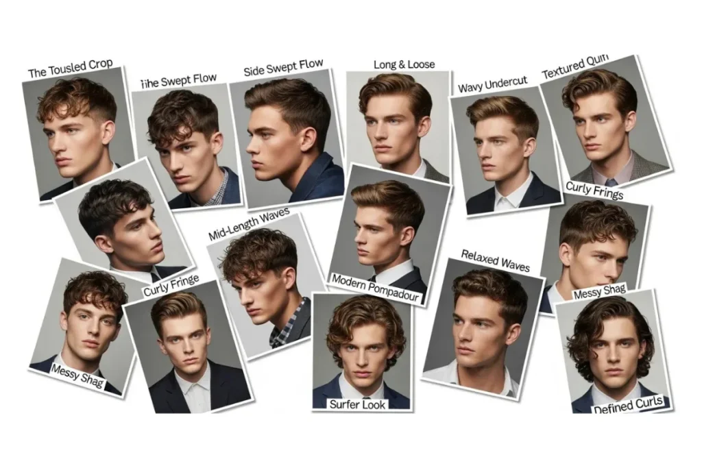 Wavy Hairstyles for Men