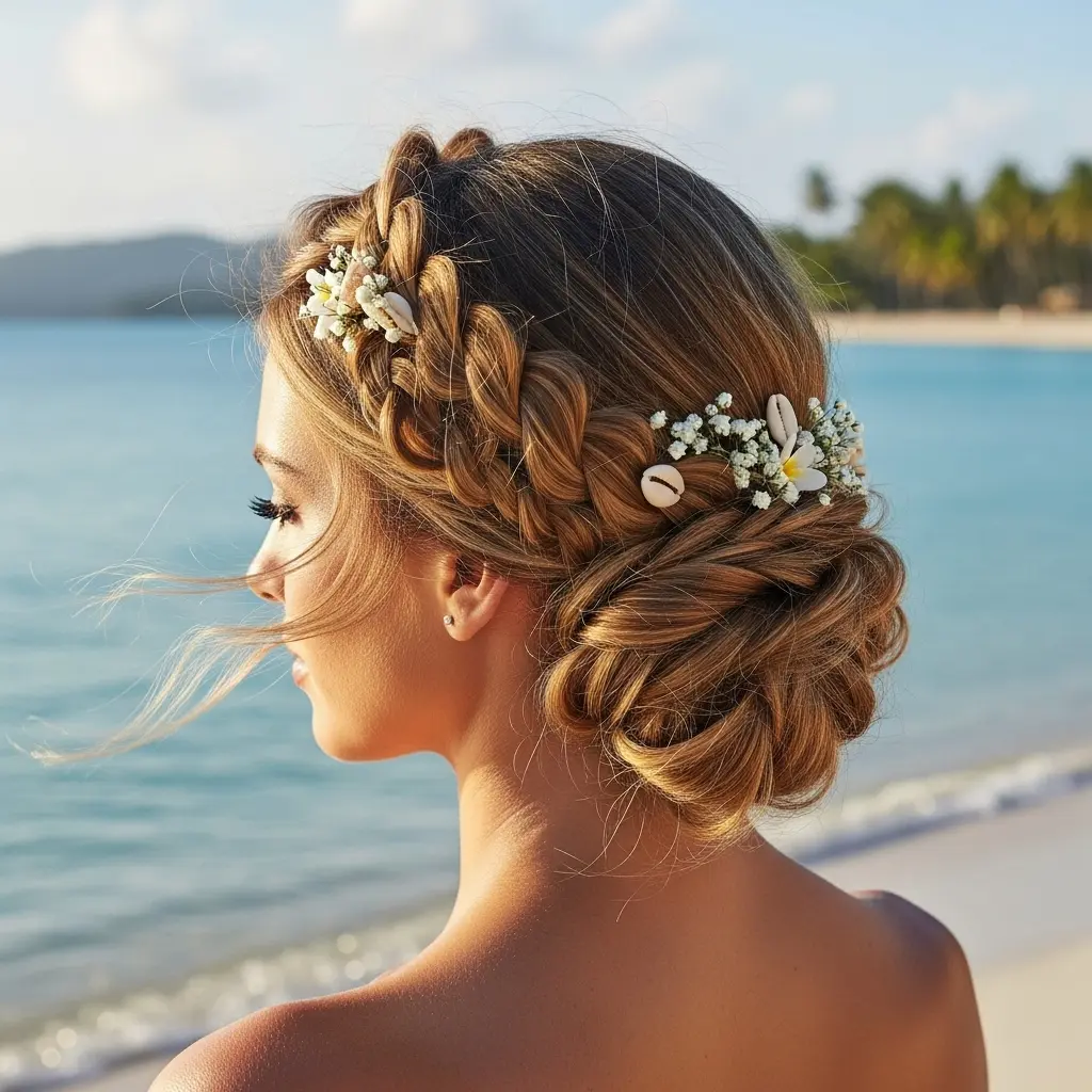 Braided Crown Updo