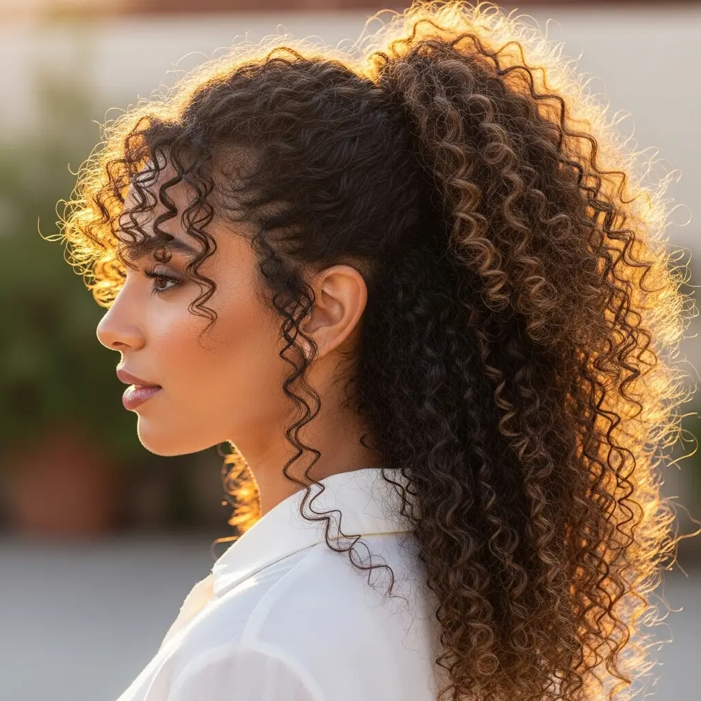 Curly High Ponytail