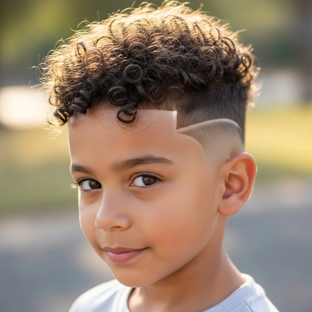 Curly Top Low Fade