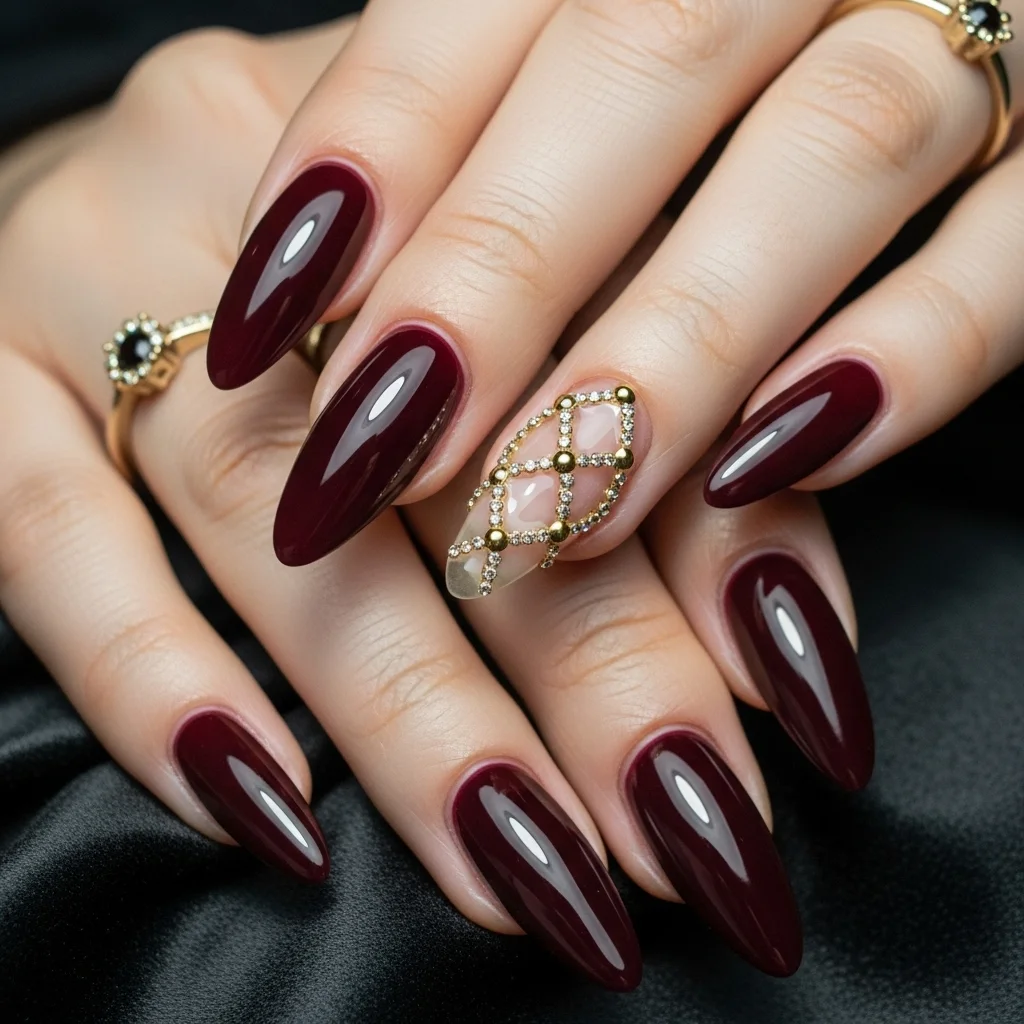 Deep Burgundy Glam