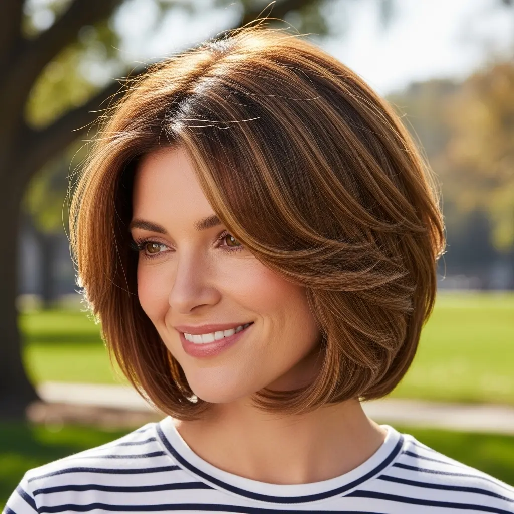 Feathered Layered Bob