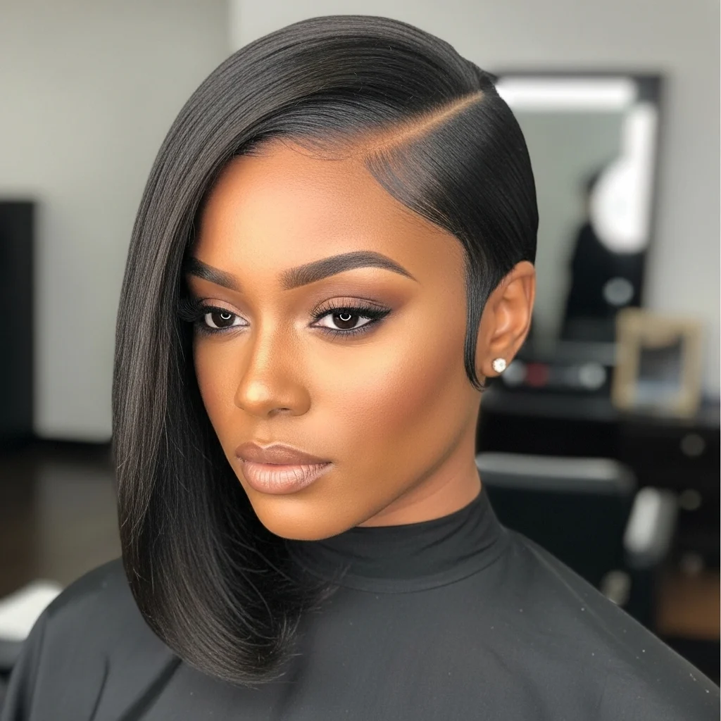 Inverted Bob for Black Women