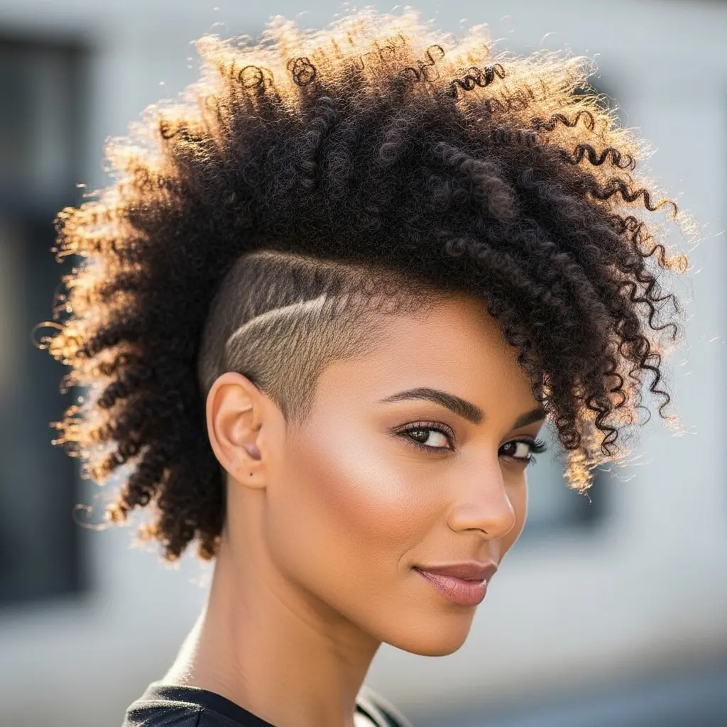 Mohawk-Inspired Afro