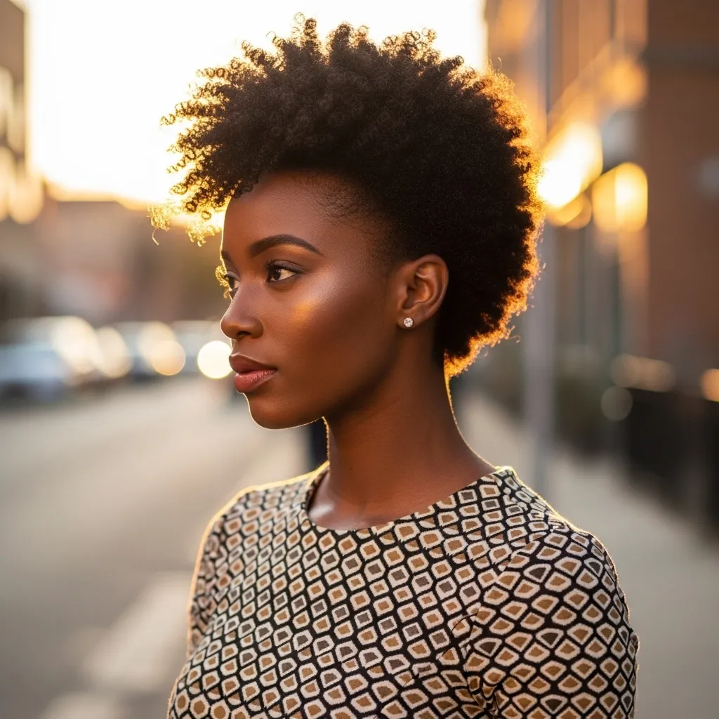 Tapered Afro Cut