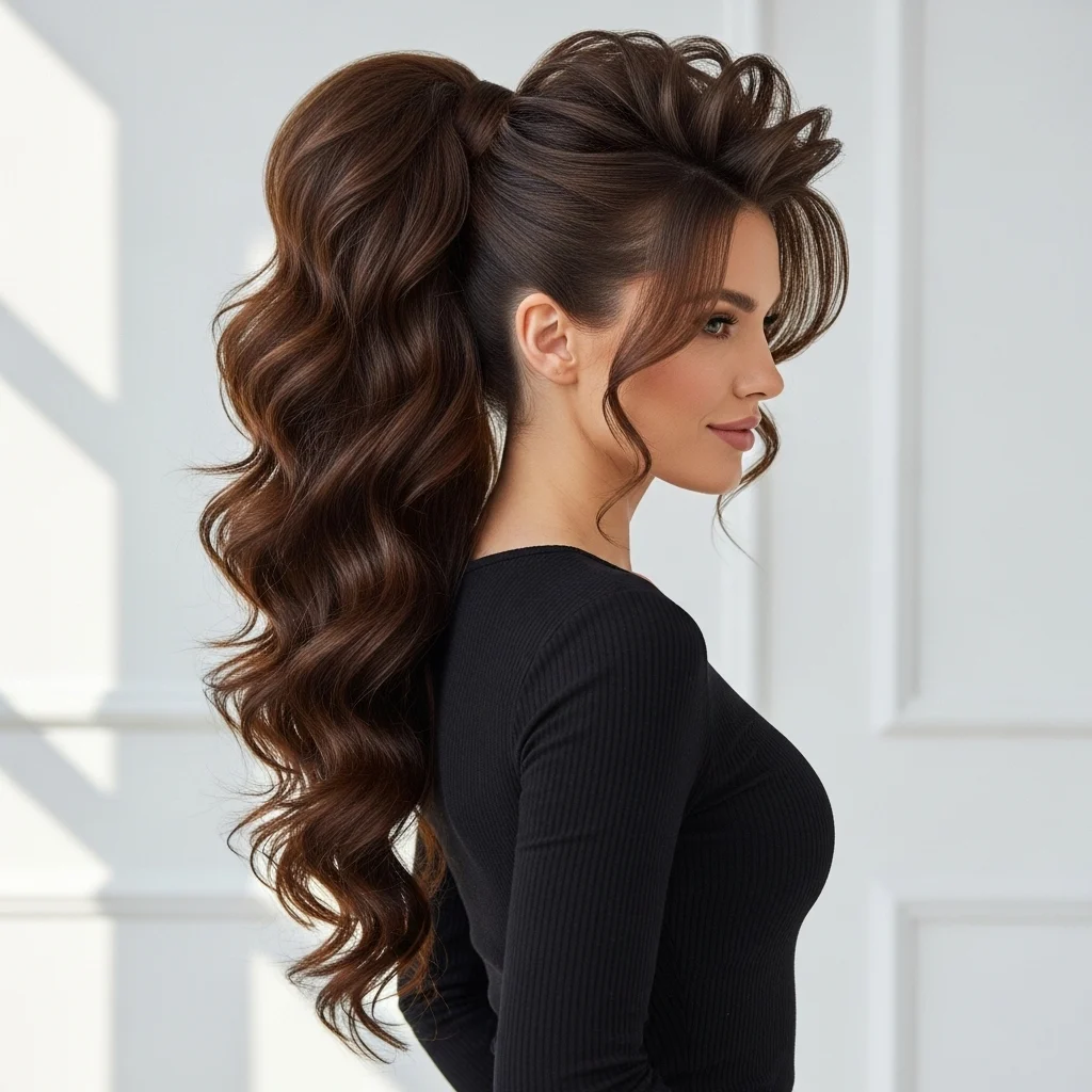 Voluminous Ponytail