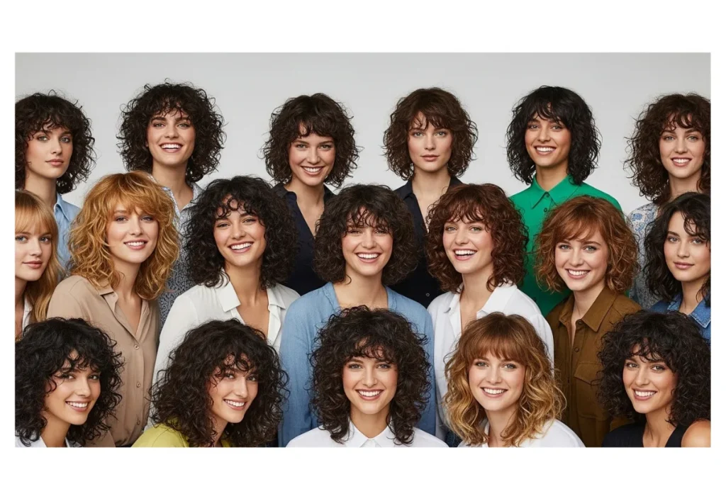 Shaggy Hairstyles for Curly Hair Women