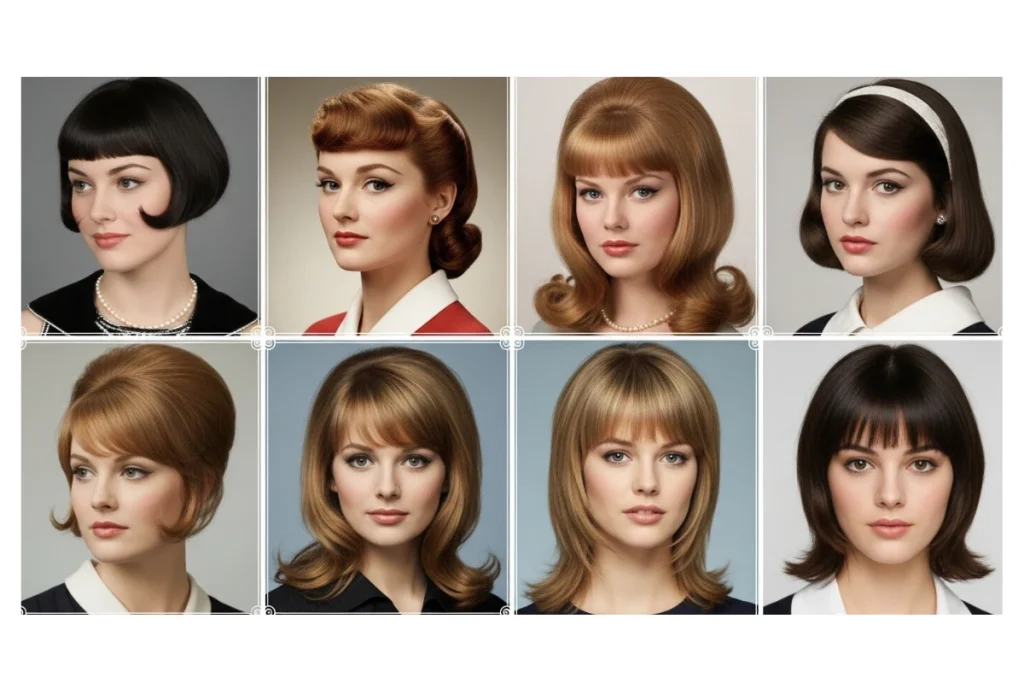 Vintage Hairstyles with Bangs for Women