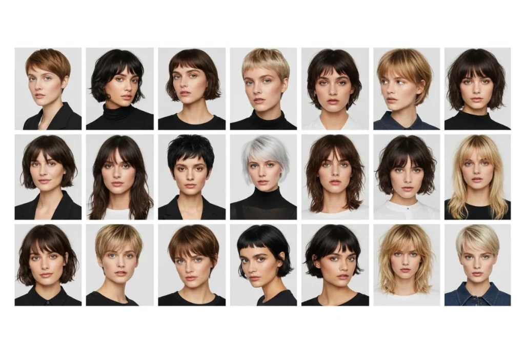 Short Hairstyle with Bangs for Women