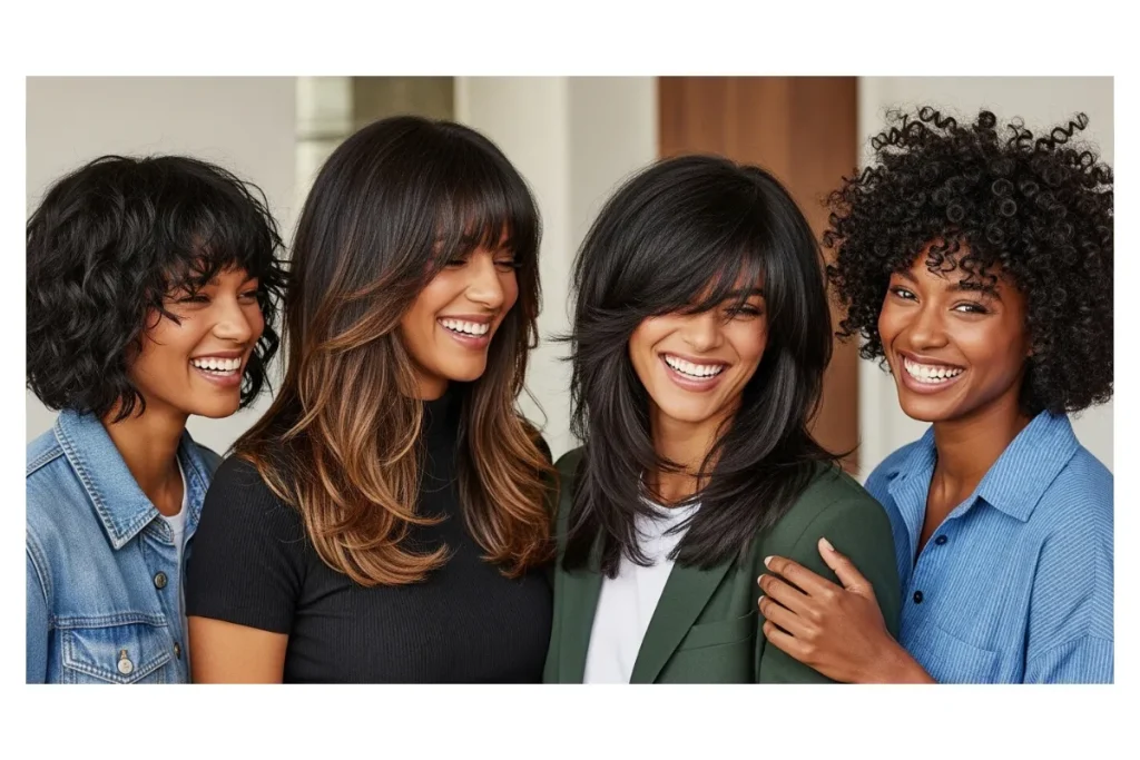 shaggy hairstyles for Black women