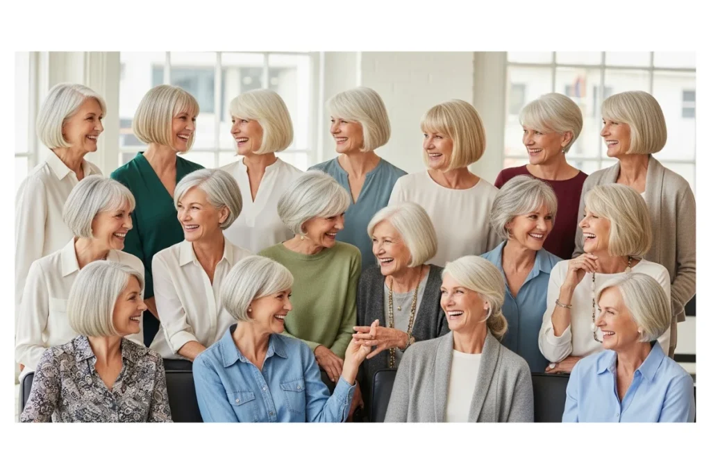 Bob Hairstyle for Older Women to Look Fresh