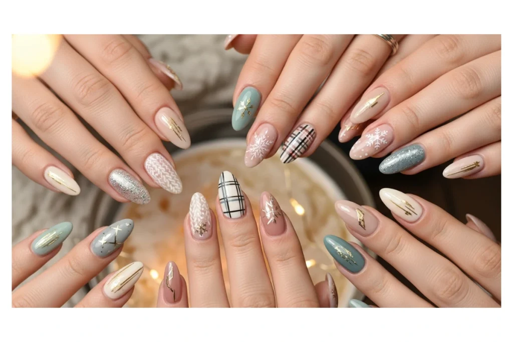 Almond Nail Designs for Winter