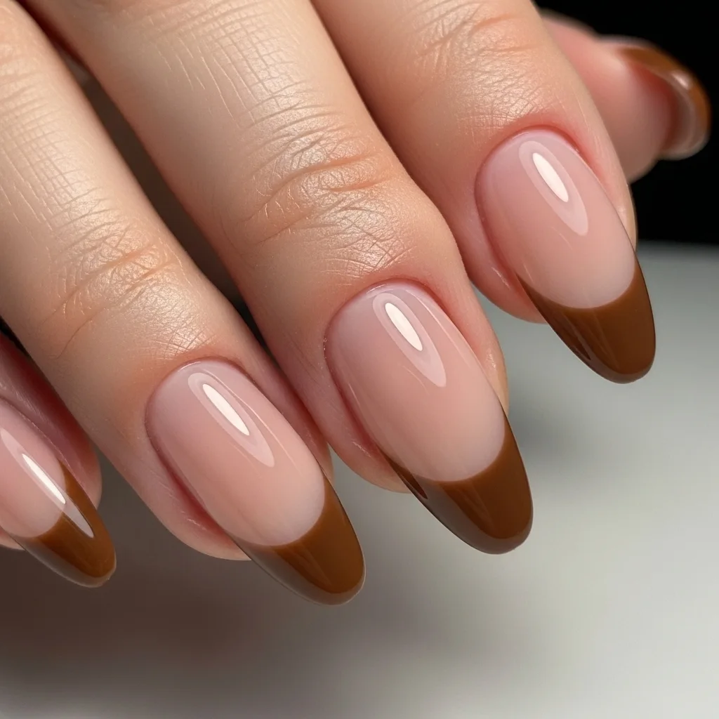Brown French Tips