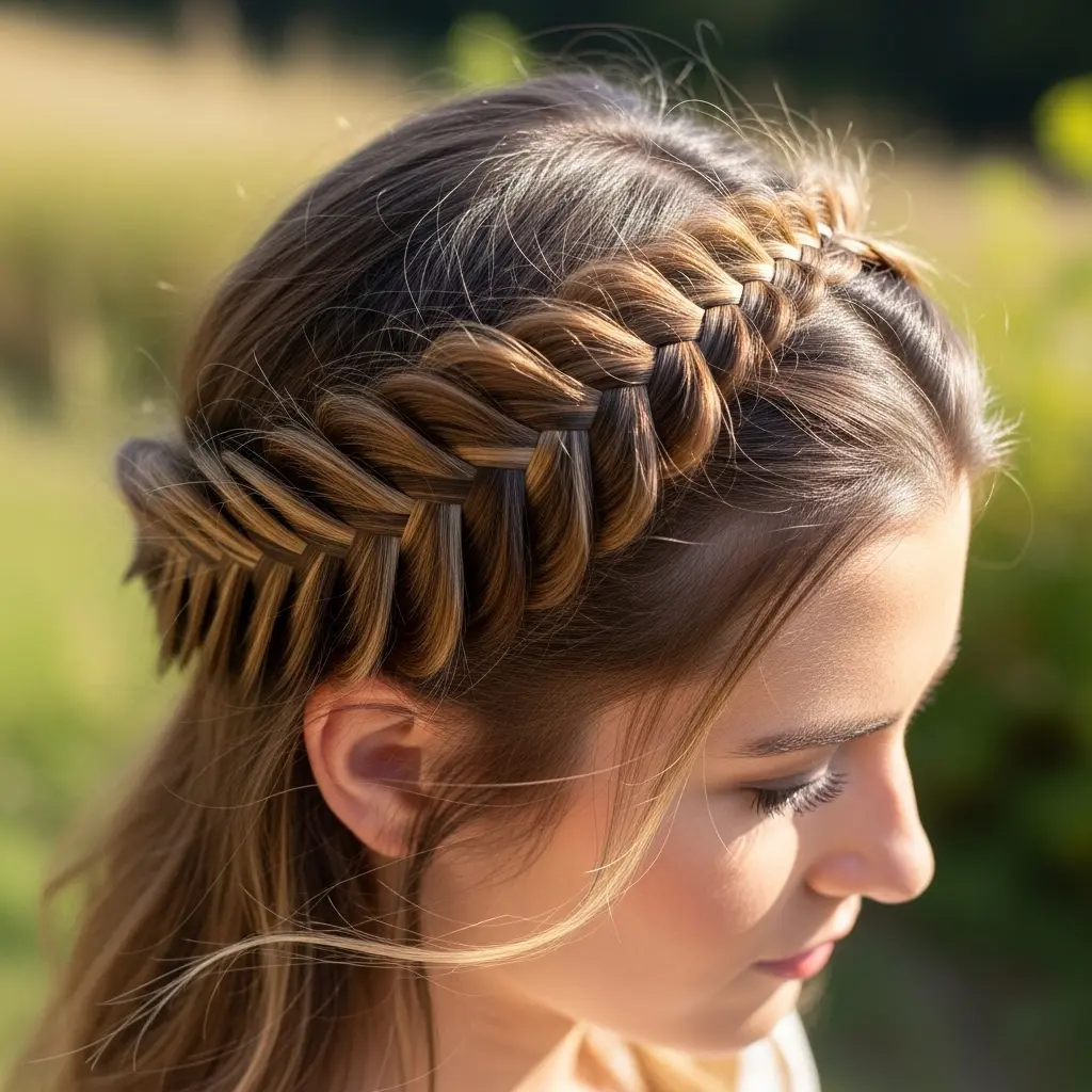 Fishtail Crown Braid