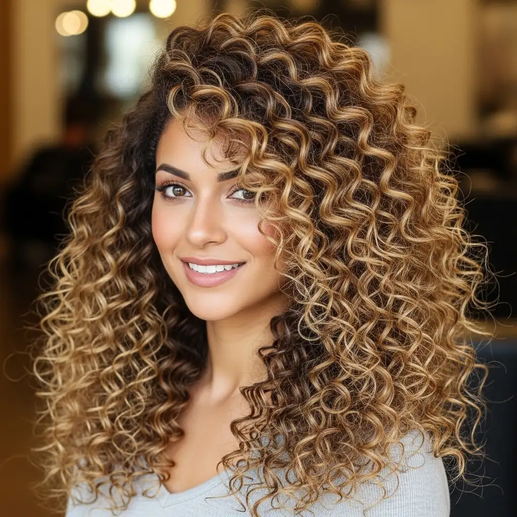 Full Body Curls with Highlights