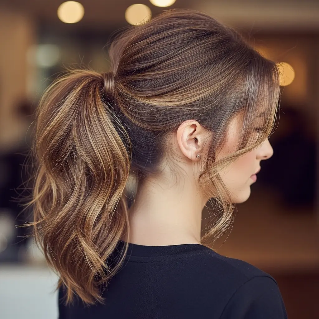 Half-Up Ponytail for Soft Styling