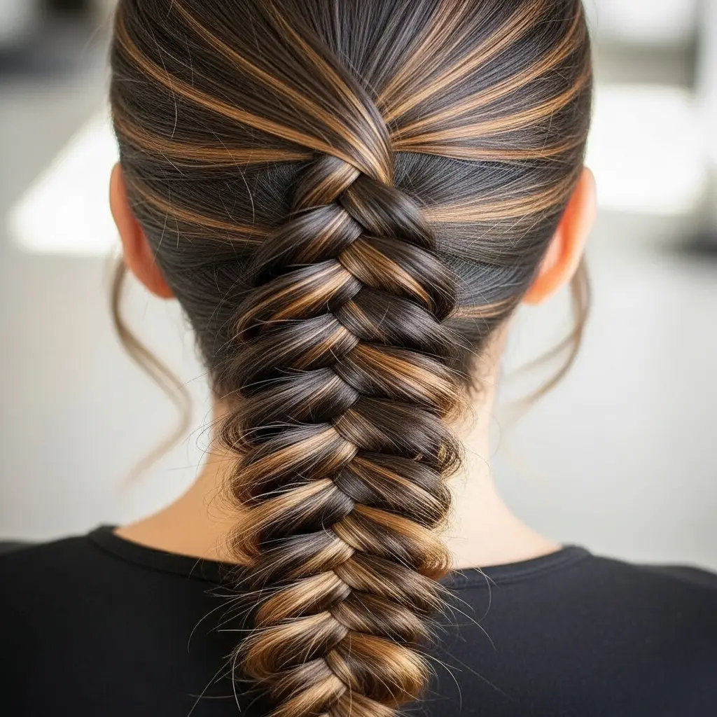 Inverted Fishtail Braid