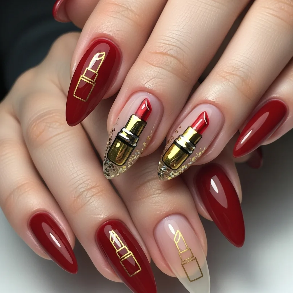 Lipstick Nails