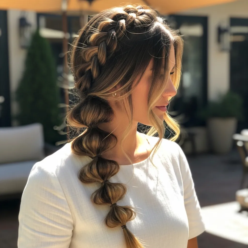 Loose Bubble Braid for a Modern Twist