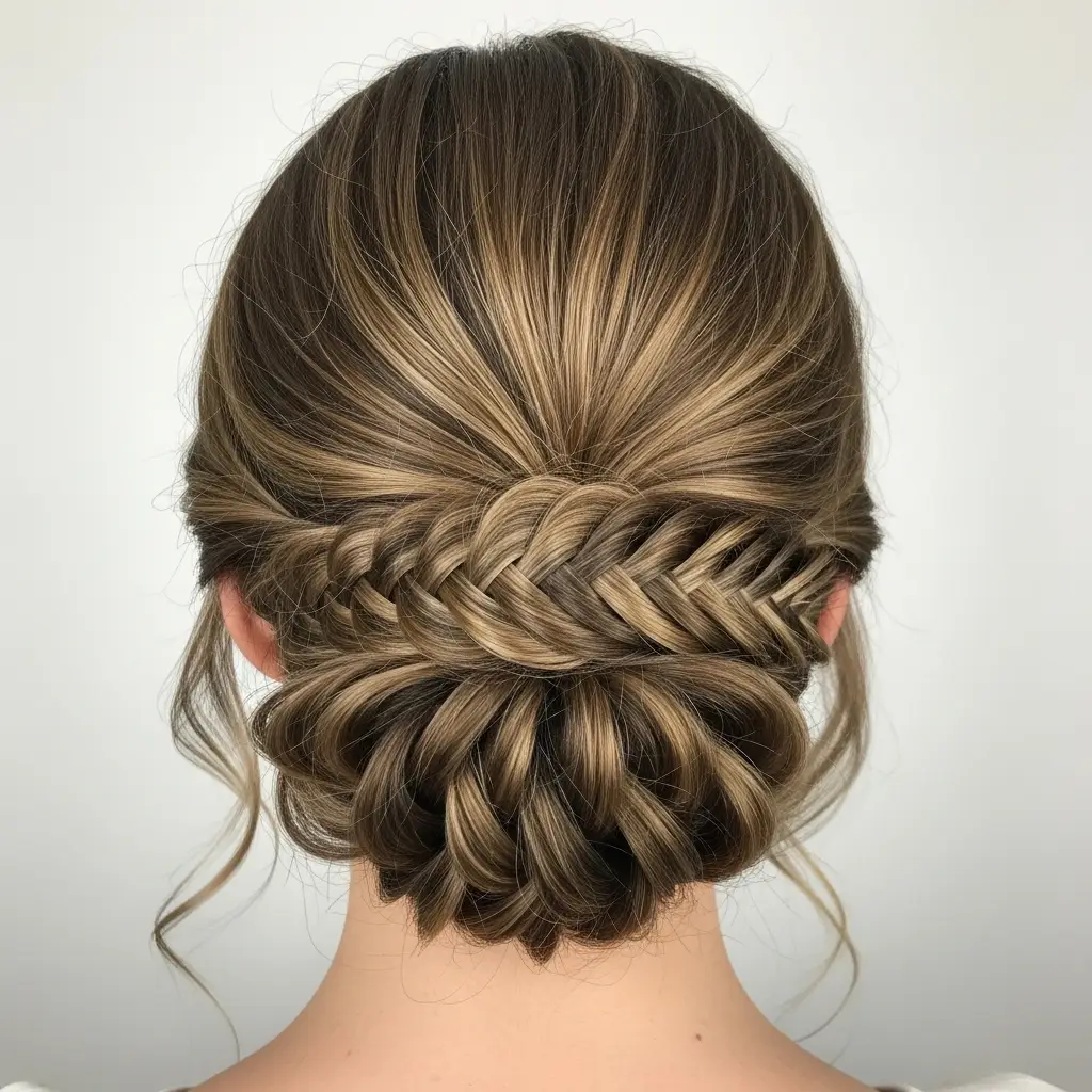 Low Fishtail Bun