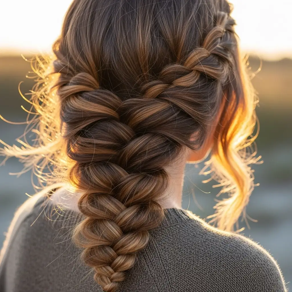 Messy Fishtail Braid