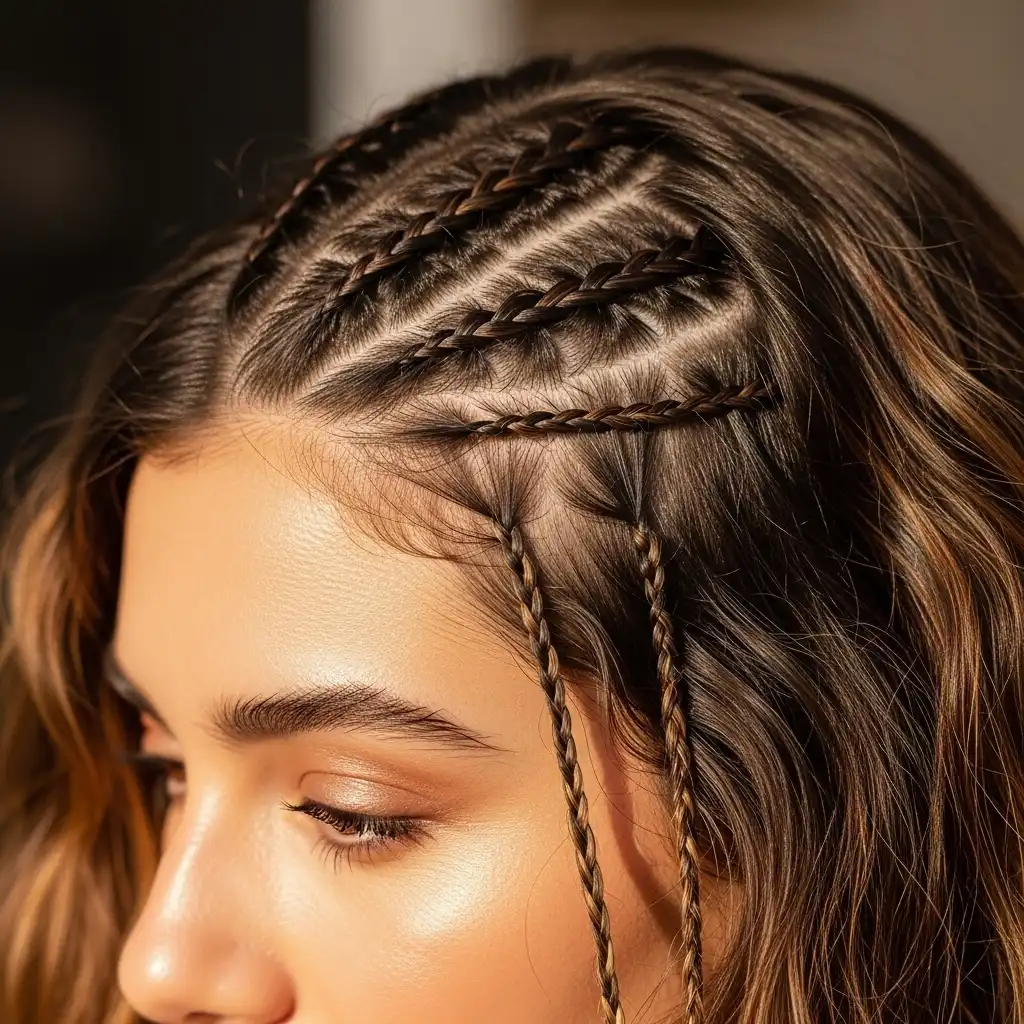 Micro Accent Braids for Subtle Detail