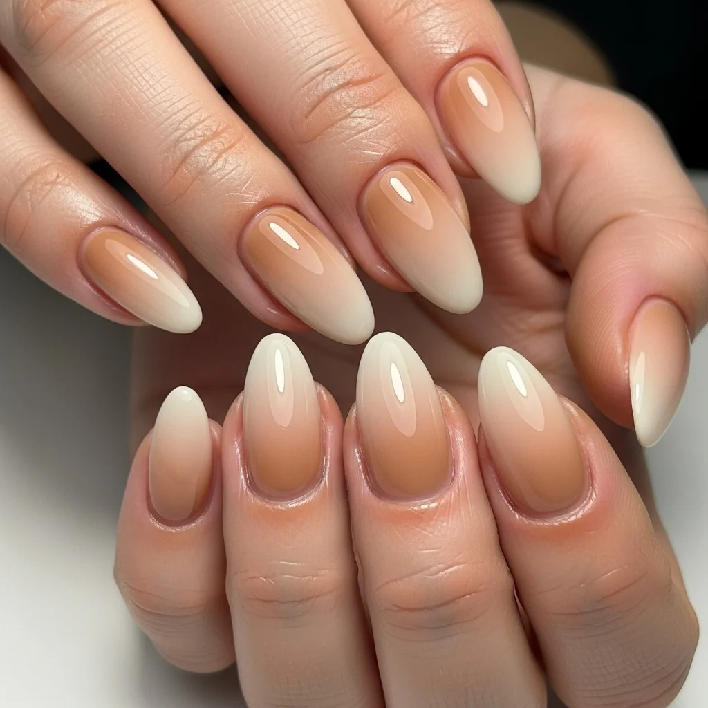 Neutral Gradient Nails