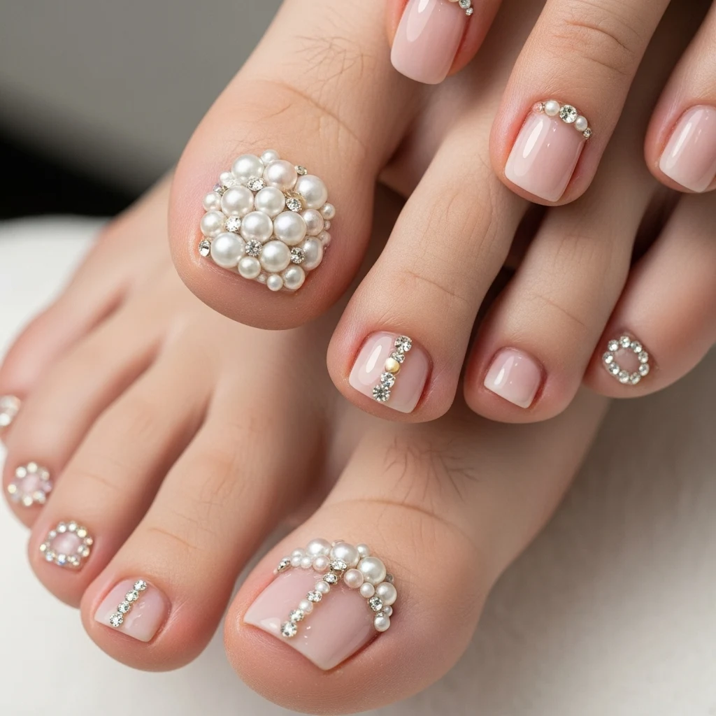 Pearl and Rhinestone Accents