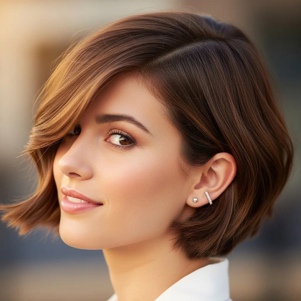 Short Hair Tuck Behind the Ears