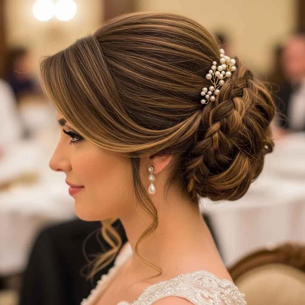 Side Fishtail Updo