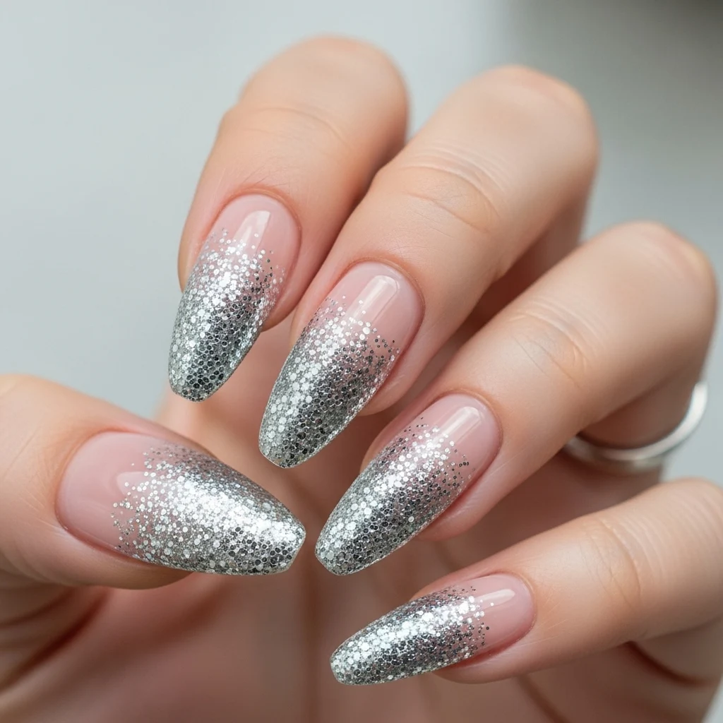 Silver Glitter Fade