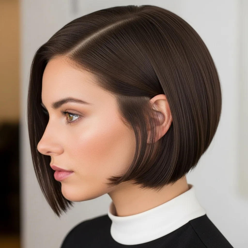 Sleek Bob with Tucked Ends