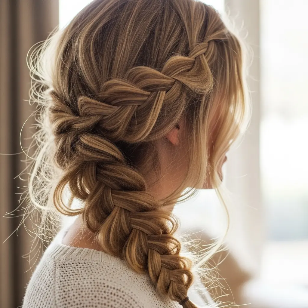 Soft Side Loose Braid for a Casual Everyday Look