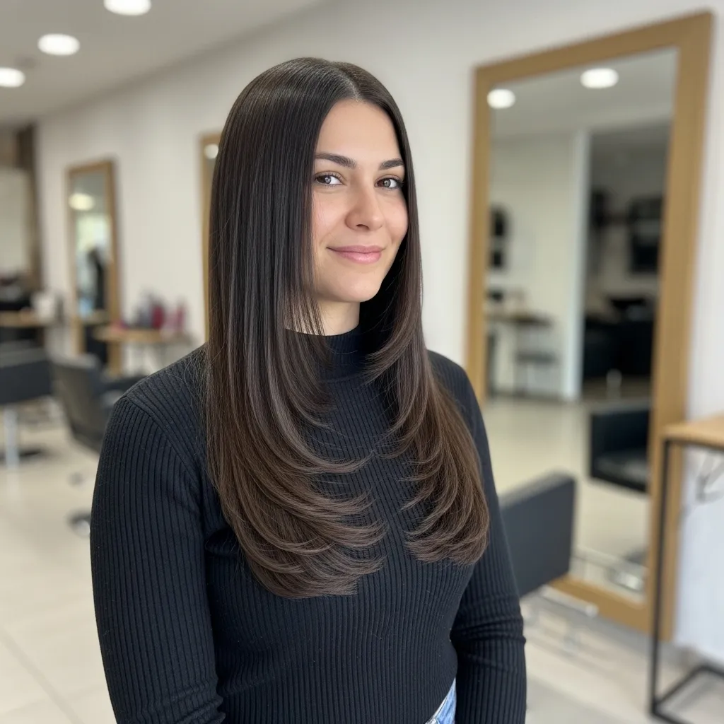 U-Shaped Cut for Long Hair