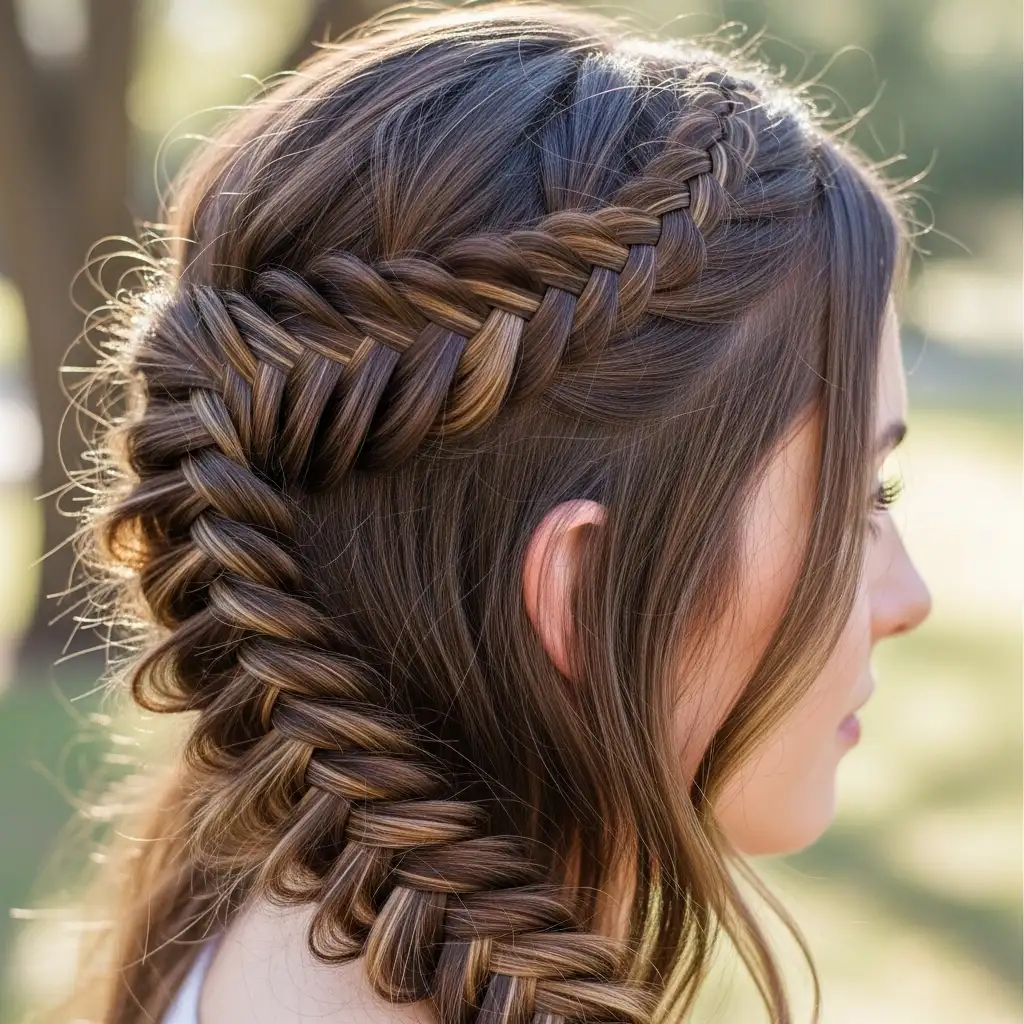 Waterfall Fishtail Braid