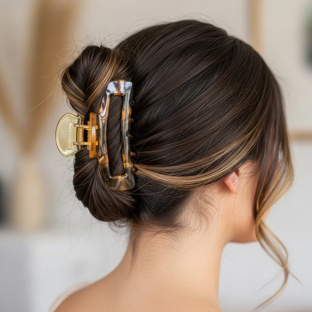 The Simple Claw Clip Updo
