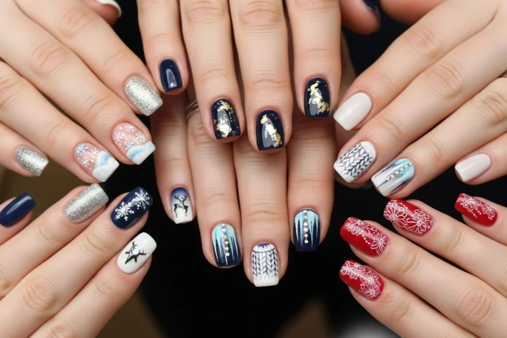 Winter Gel Nail Ideas