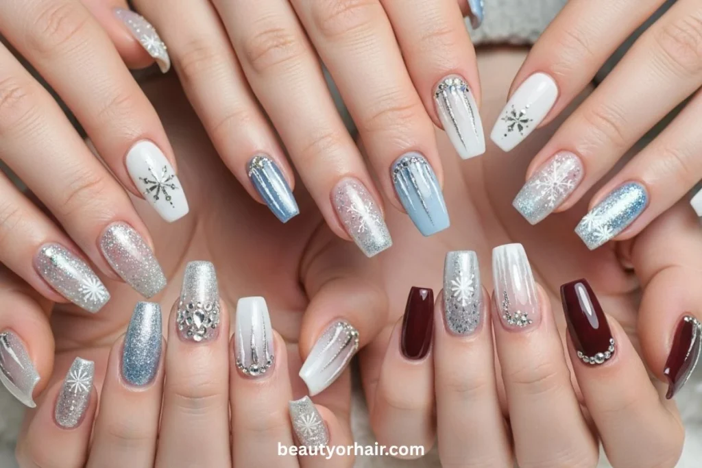 Winter Acrylic Nail Designs