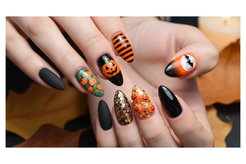 Pumpkin Nail Designs
