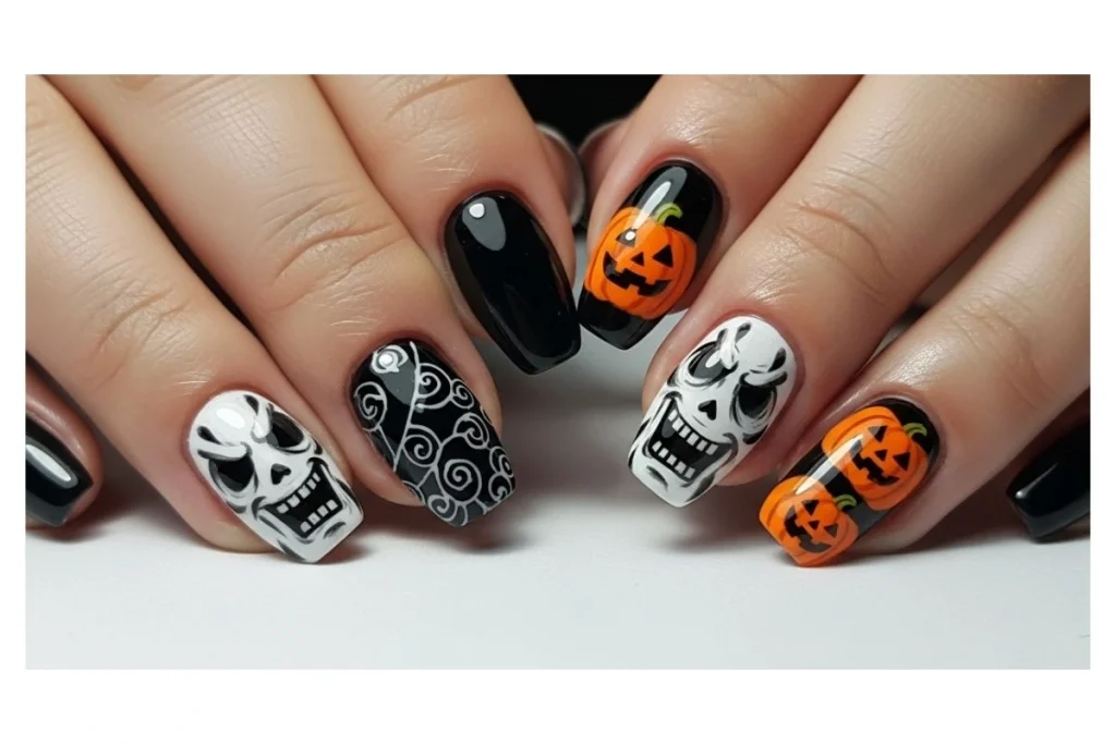 Horror Movie Inspired Halloween Nails