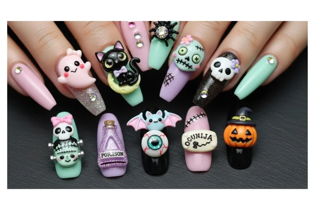 Cute Charms Nail Ideas