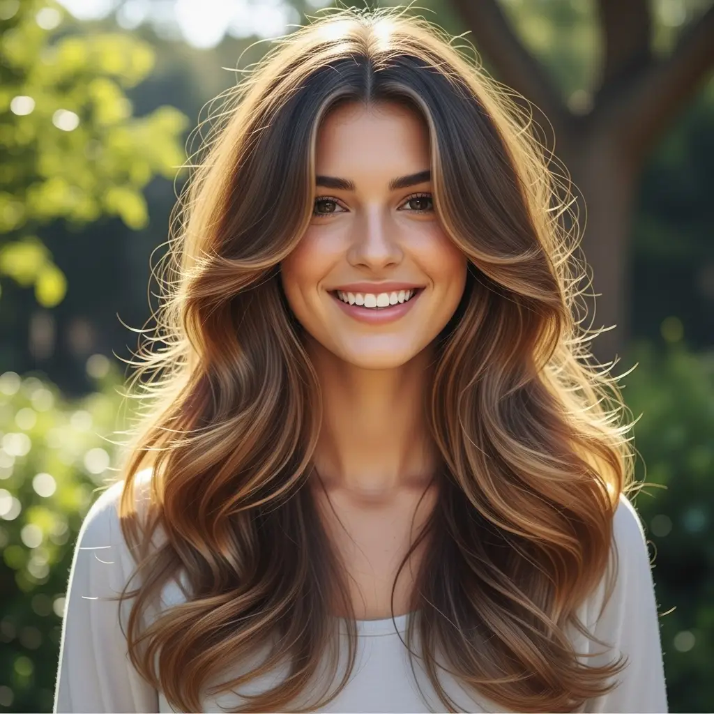 Long Wavy Cut with Balanced Layers