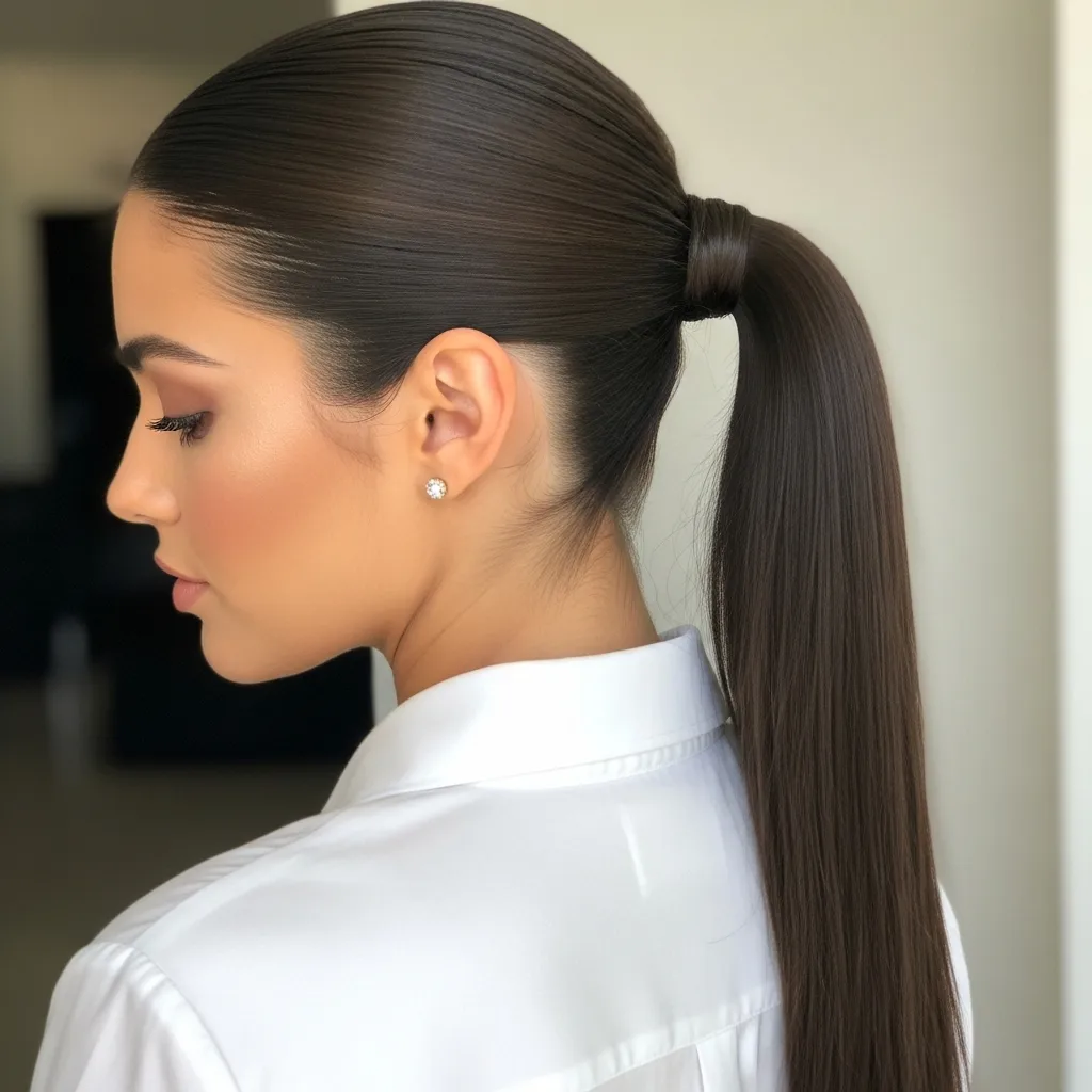 Sleek Low Ponytail